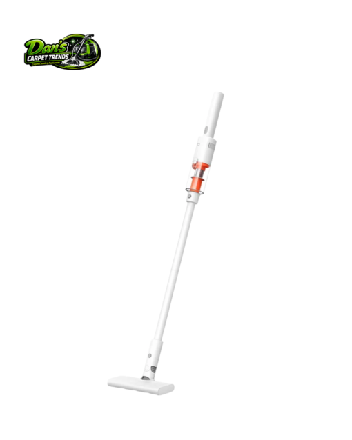 Dan's Carpet Trends rechargeable handheld vacuum with washable accessories