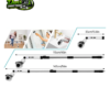 Dan's Carpet Trends waterproof power scrubber with telescopic pole for shower walls