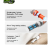 Dan's Carpet Trends handheld vacuum cleaner for home and car cleaning
