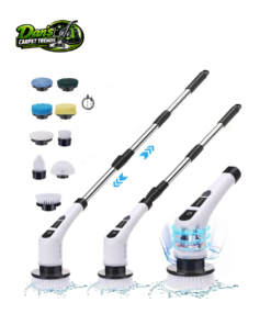 Dan's Carpet Trends 9 in 1 electric cleaning brush for bathroom and floor cleaning