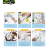 Dan's Carpet Trends handheld electric scrubber with 5 interchangeable brush heads